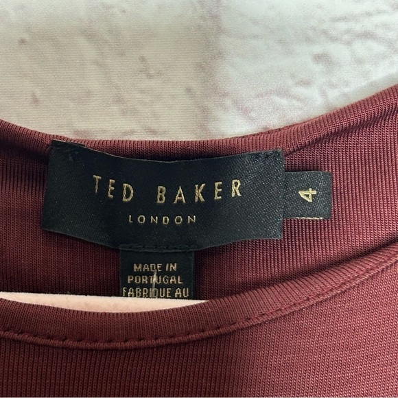 TED BAKER London Giullia Jersey Dress with Ruched Circle NWOT - Picture 12 of 16